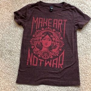 Make Art Not War Tee